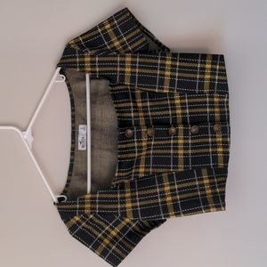 Plaid crop top